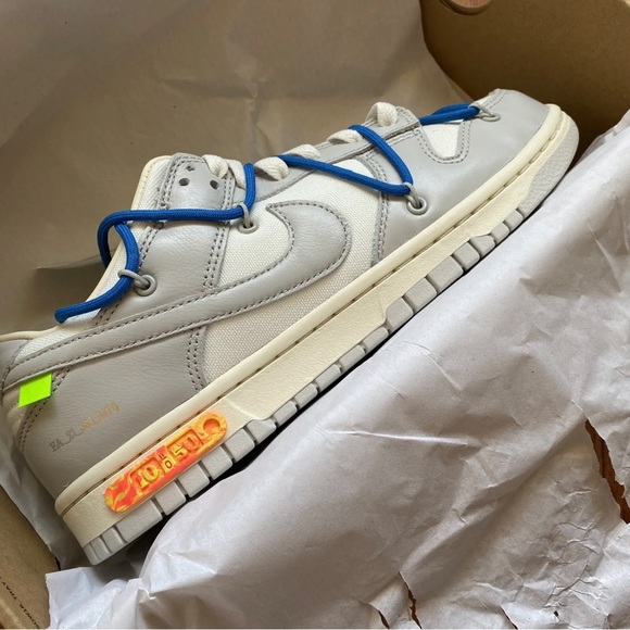 Nike Off White Dunk Low Size 8.5 Lot #10 Of 50 DM1602 112 - Picture 3 of 10